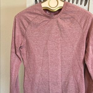 Figs Heathered Pink Seamless Top size M. Worn once!! So pretty!!